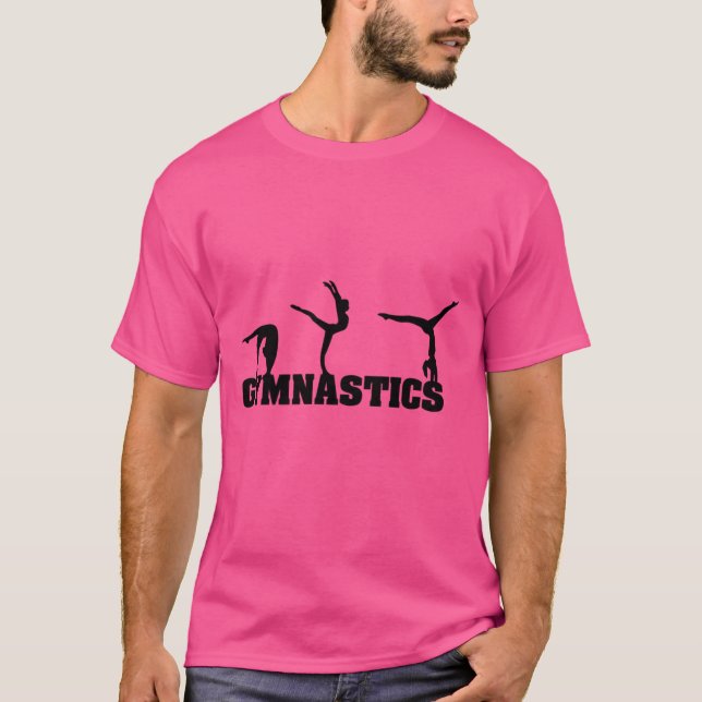 Camiseta ginástica desportiva ritmada (Frente)