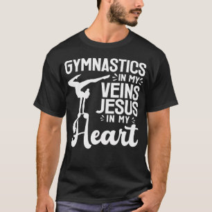 Camiseta Ginástica Divertida Amantes de Jesus Ginasta