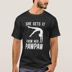 Camiseta Ginástica Divertida Avô Papaia De Uma Ginásio
