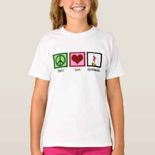 Camiseta Ginástica do Amor pela Paz Crianças Bonitas