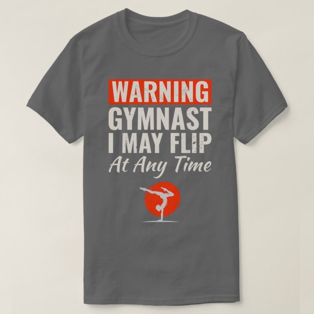 Camiseta Ginástica do ginásio Backflip Dança Esportiva Engr (Frente do Design)