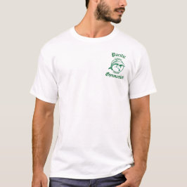 Camiseta Ginástica do Pacífico Branco Invertendo incrível c