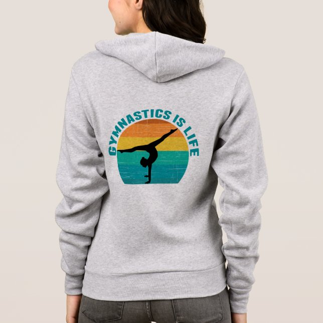 Camiseta ginástica é a bela ginasta Sunset (Verso)