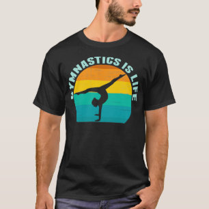 Camiseta ginástica é ginasta do sol Legal da vida