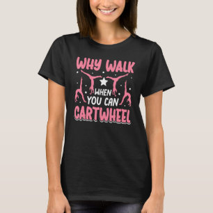 Camiseta Ginástica Engraçada Gymnast Parkour Girls Legal