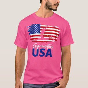 Camiseta ginástica EUA American Flag US Team I