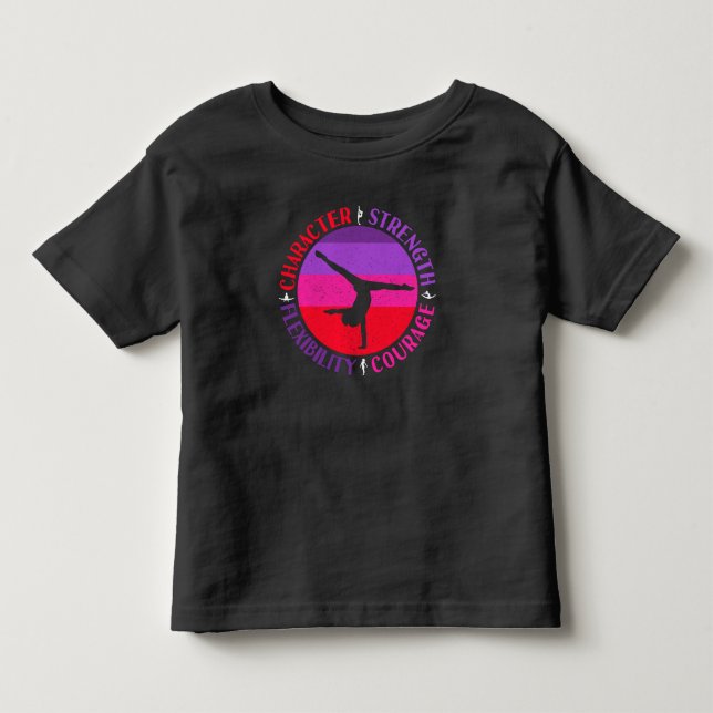 Camiseta Ginástica Feminina Força de Caráter Coragem (Frente)