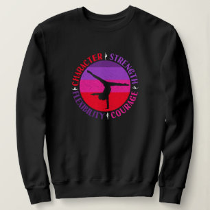 Camiseta Ginástica Feminina Força de Caráter Coragem