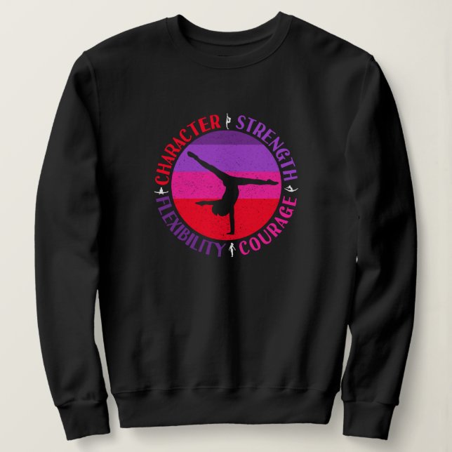 Camiseta Ginástica Feminina Força de Caráter Coragem (Frente do Design)