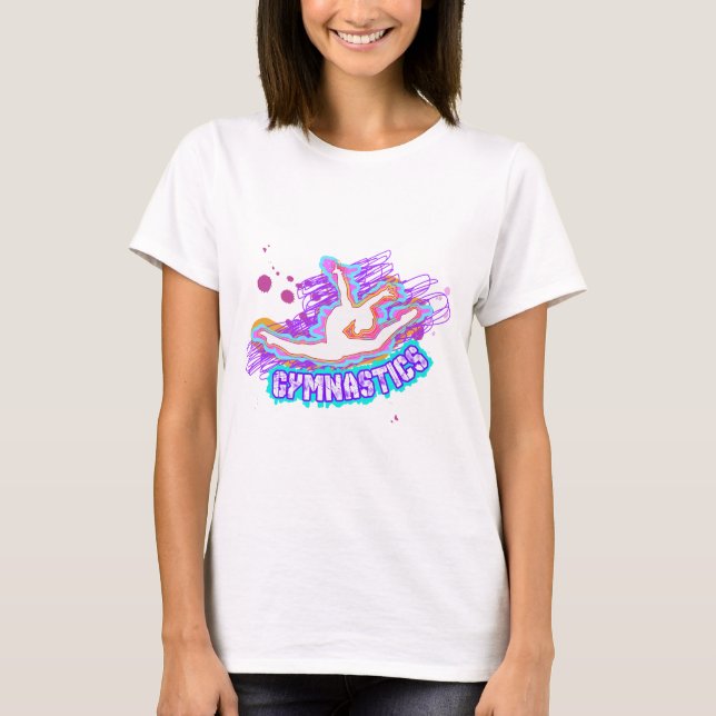 Camiseta Ginástica Funky das meninas dos grafites (Frente)
