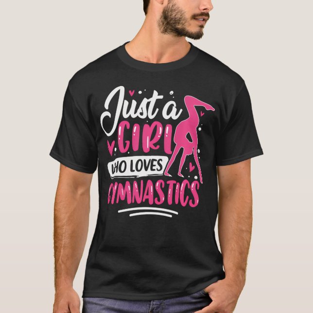 Camiseta Ginástica Ginasta Apenas Uma Garota Que Ama (Frente)