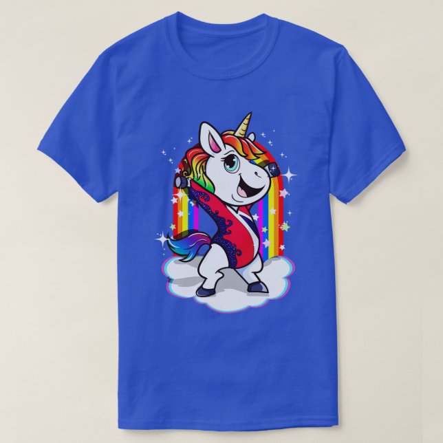 Camiseta ginástica ginástica ginástica Unicorna Menina Boni (Frente do Design)