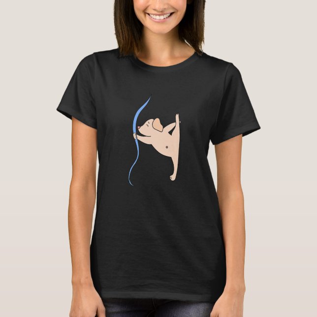 Camiseta Ginástica Gráfica de Cães Acrobat Acrobatics (Frente)