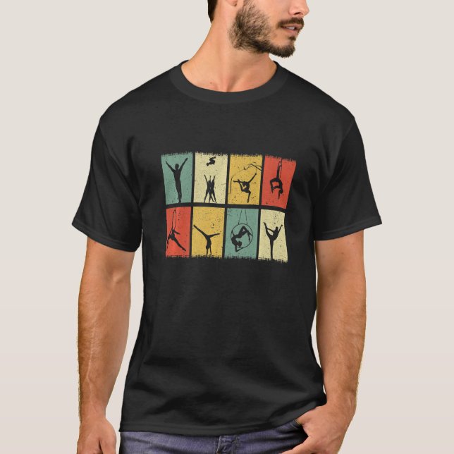 Camiseta Ginástica Gráfica Retroativa Acrobat Acrobat Acrob (Frente)