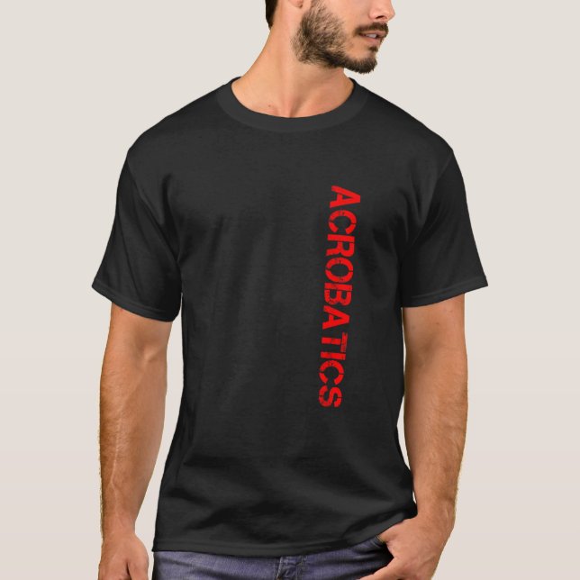 Camiseta Ginástica Gráfica Retroativa Acrobat Acrobat Acrob (Frente)