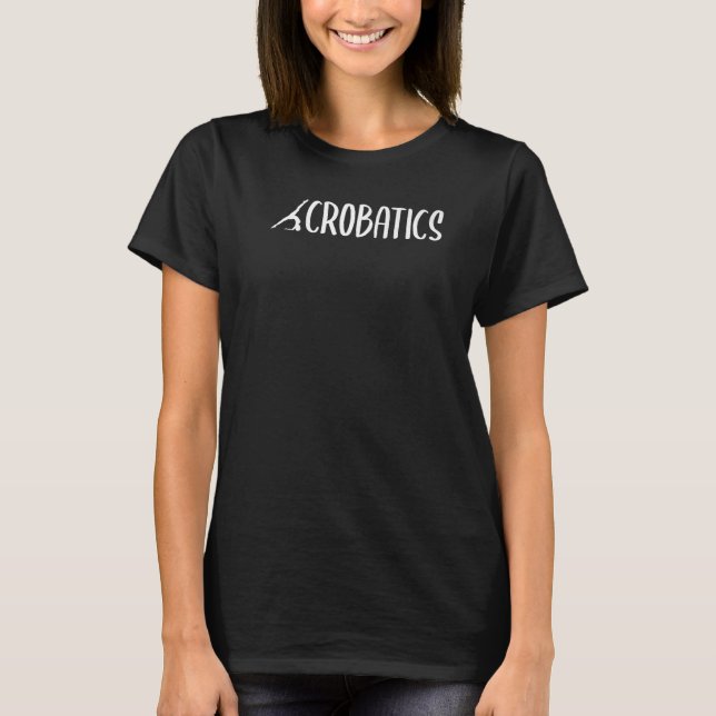 Camiseta Ginástica Gráfica Retroativa Acrobat Acrobat Acrob (Frente)