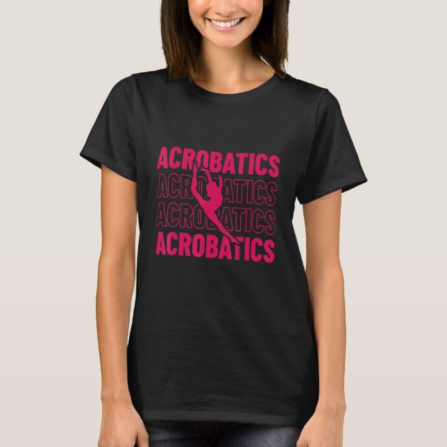 Camiseta Ginástica Gráfica Retroativa Acrobat Acrobat Acrob (Frente)