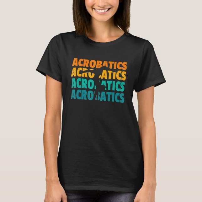 Camiseta Ginástica Gráfica Retroativa Acrobat Acrobat Acrob (Frente)