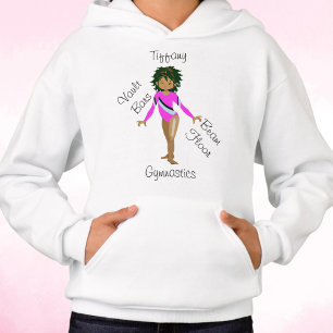 Camiseta Ginástica Hispânica, Olhos Marrons, Fuchsia Leotar