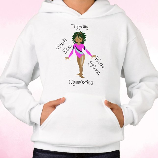 Camiseta Ginástica Hispânica, Olhos Marrons, Fuchsia Leotar (Criador carregado)