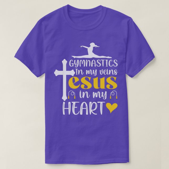 Camiseta ginástica Jesus ginasta 1 (Frente do Design)