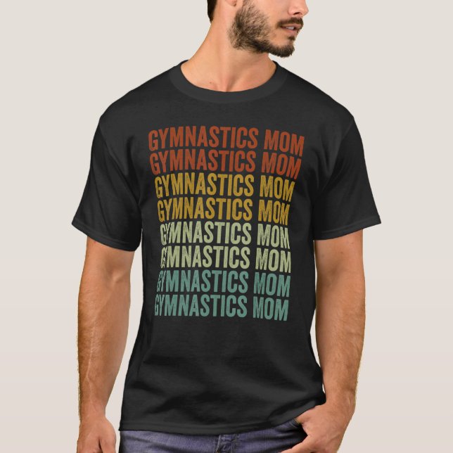 Camiseta Ginástica Mãe ginástica Mãe Mulheres ginástica (Frente)