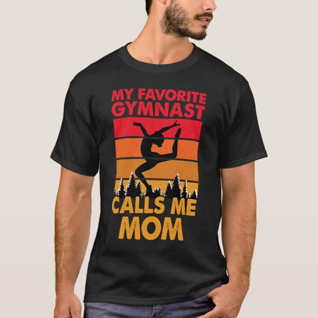 Camiseta Ginástica Mãe Mulheres Dança De Ginastas Retro Vin (Frente)