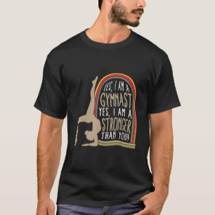 Camiseta Ginástica Mais Forte Do Que Vocês Mulheres Malhaçã