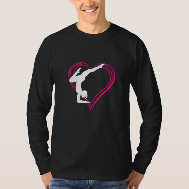 Camiseta Ginástica No Colorir Coração (Frente)