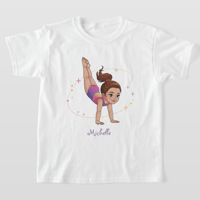 Camiseta Ginástica Nome Profissional Moderno Tendência      (Postura )