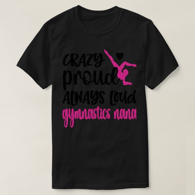 Camiseta Ginástica Orgulhosa Nana Avó Do ginasta Nana 7 (Frente do Design)
