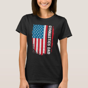 Camiseta Ginástica Pai América Americana Bandeira Patriot V
