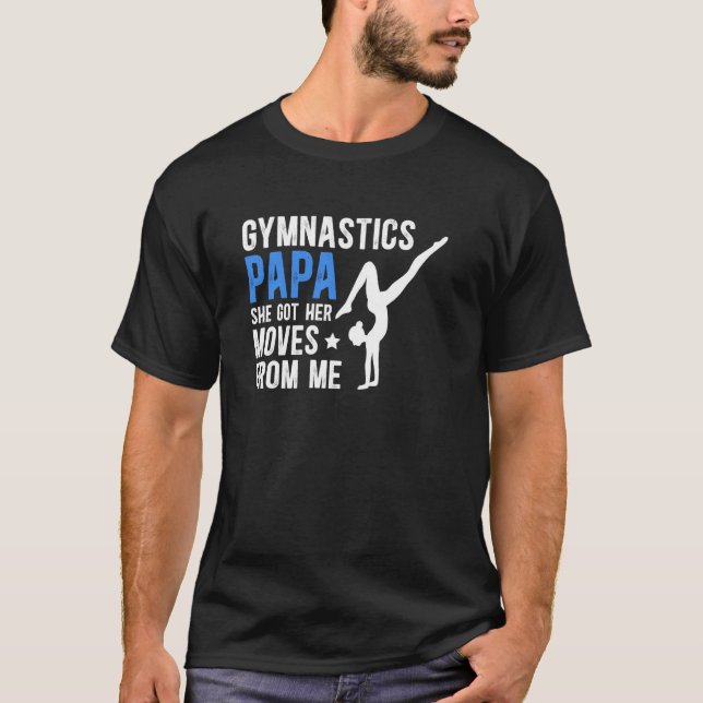 Camiseta Ginástica Papai Vovô Engraçado Ginástica Papai (Frente)