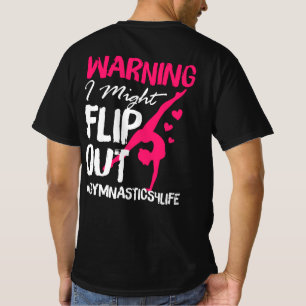 Camiseta Ginástica para Meninas - Advertência Eu poderia Sa