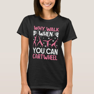 Camiseta Ginástica Para Meninas Mulheres Por Que Caminhar C