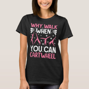 Camiseta Ginástica Para Meninas Mulheres Por Que Caminhar C
