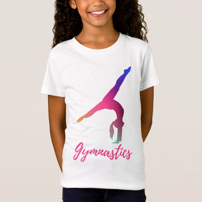 Camiseta Ginástica Pasta Pink Pastel Azul Púrpura (Frente)