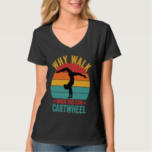 Camiseta Ginástica Retro Ginasta Parkour Meninas Mulheres L