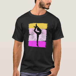 Camiseta Ginástica Retrorítica Meninas Contorcionista Amare