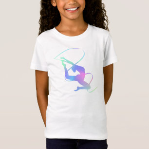 Camiseta Ginástica Rítmica da Faixa Elegante Motif Artístic