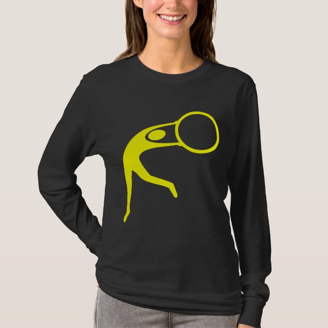 Camiseta Ginástica Rítmica Figura - Amarelo (Frente)