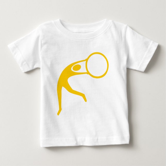 Camiseta Ginástica Rítmica Figura - âmbar (Frente)