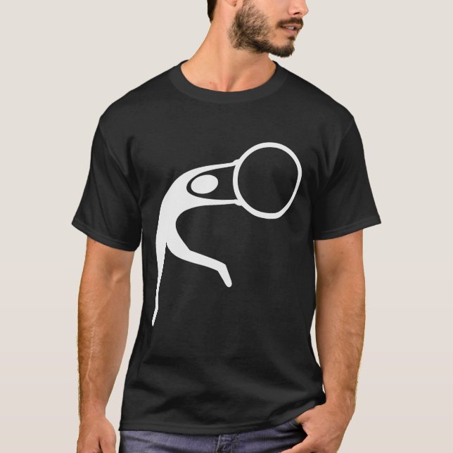 Camiseta Ginástica Rítmica Figura - Branco (Frente)