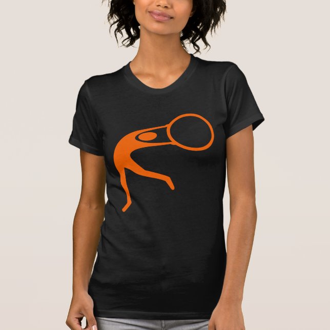 Camiseta Ginástica Rítmica Figura - Laranja (Frente)