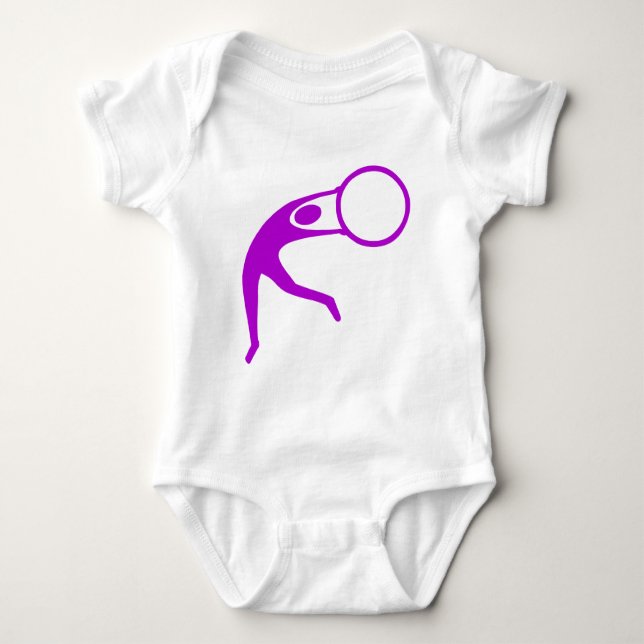 Camiseta Ginástica Rítmica Figura - Roxo (Frente)