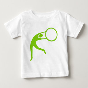 Camiseta Ginástica Rítmica Figura - Verde Marciano