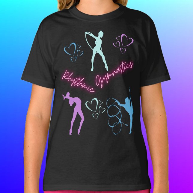 Camiseta Ginástica Rítmica Hoop, Fita e Bola (Rhythmic Gymnastics Hoop, Ribbon and Ball T-Shirt)