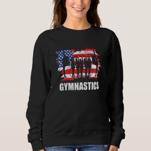 Camiseta Ginástica Rítmica Patriótica Americana Flag