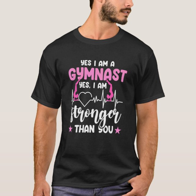 Camiseta Ginástica Sim Eu Sou Uma Ginasta Sim Eu Sou Mais F (Frente)
