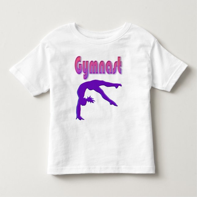 Camiseta Ginástica Tumbling Power Metálico Roxo (Frente)